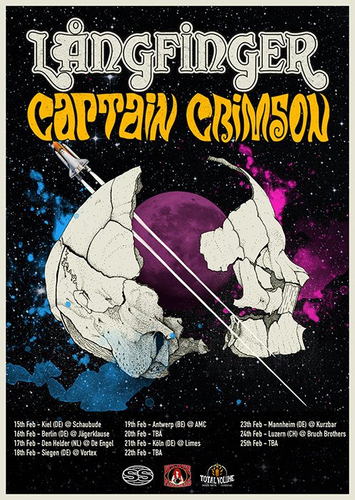 Långfinger + Captain Crimson tour February/March